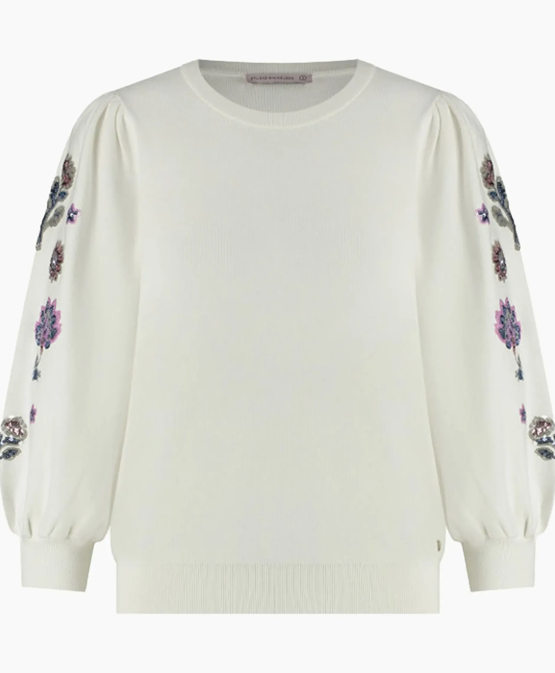 Pullover Hollie Embroidery Ecru^Studio Anneloes Sale