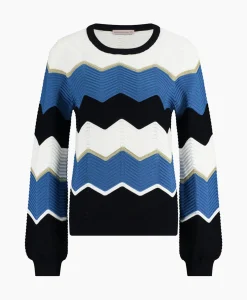 Pullover Isa Zigzag Ajour Ecru^Studio Anneloes Best