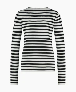 Pullover Luna Stripe Ecru^Studio Anneloes Discount