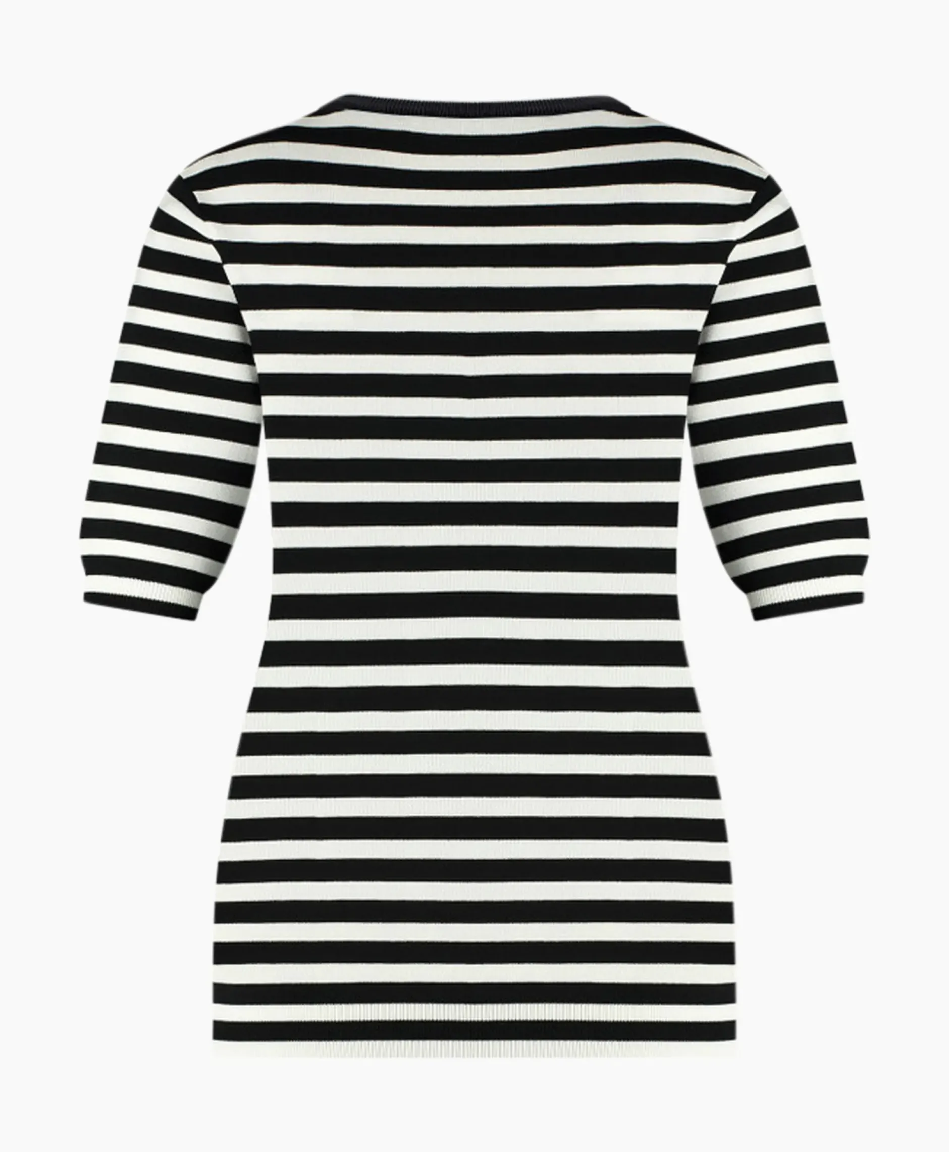 Pullover Luna Stripe Short Slv Zwart Dessin^Studio Anneloes Discount