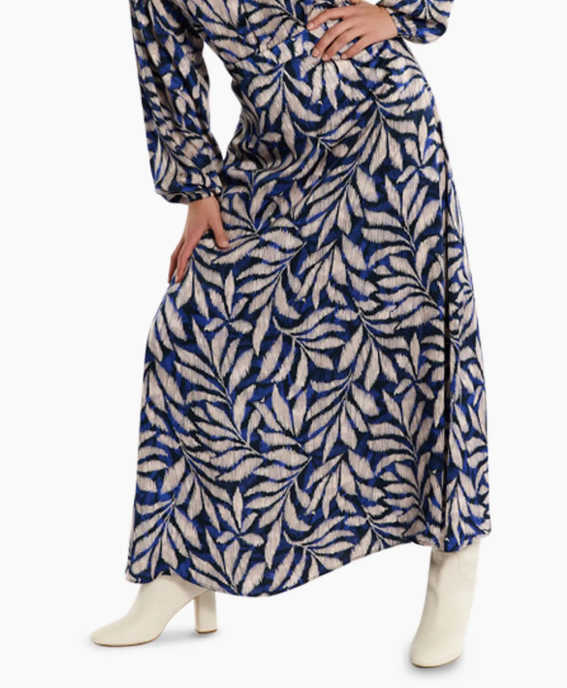 Rok Janou Satin Flower Skirt Blauw^Studio Anneloes Best