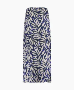 Rok Janou Satin Flower Skirt Blauw^Studio Anneloes Best