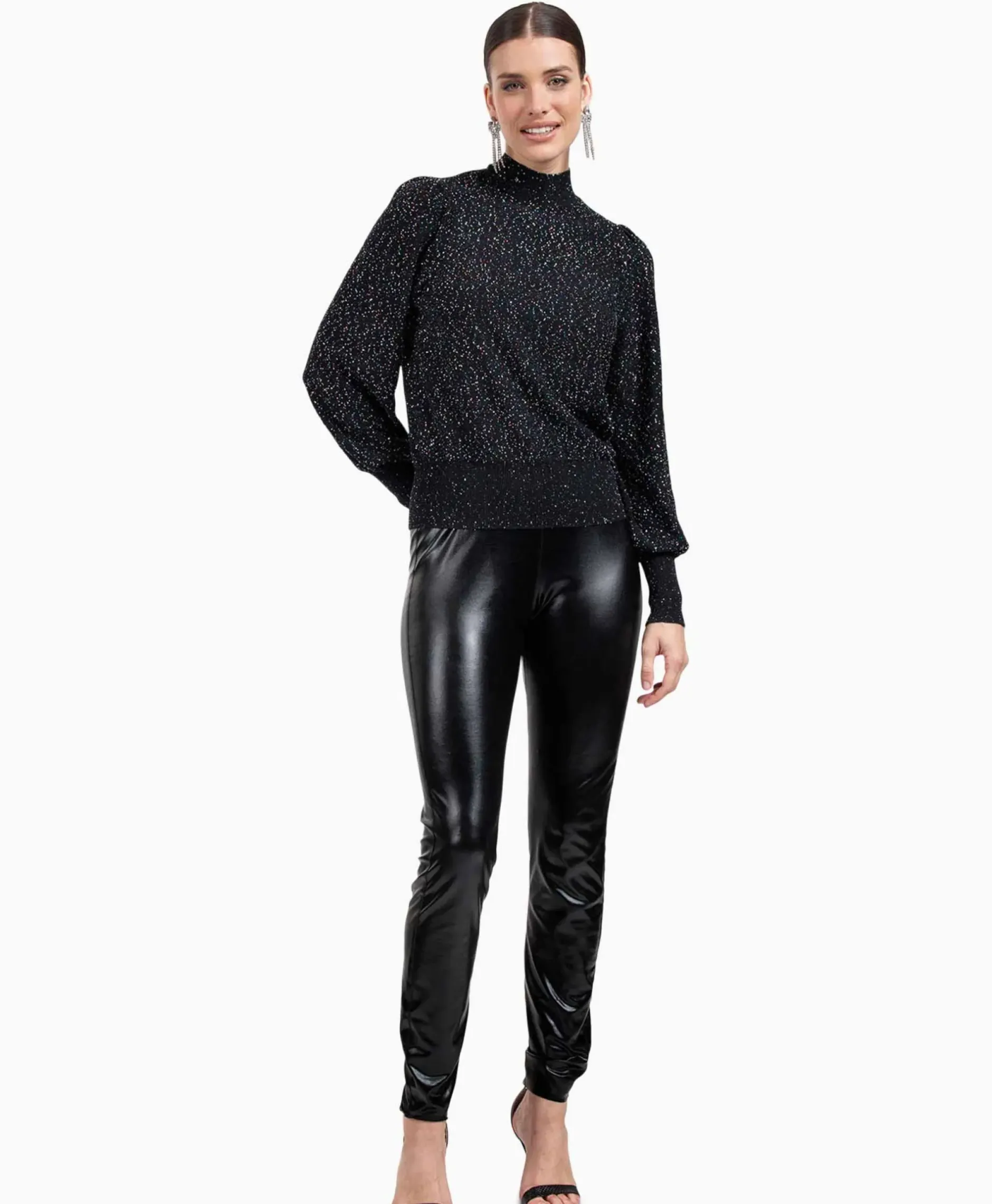 Top Ally Metallic Legging Zwart Dessin^Studio Anneloes Sale