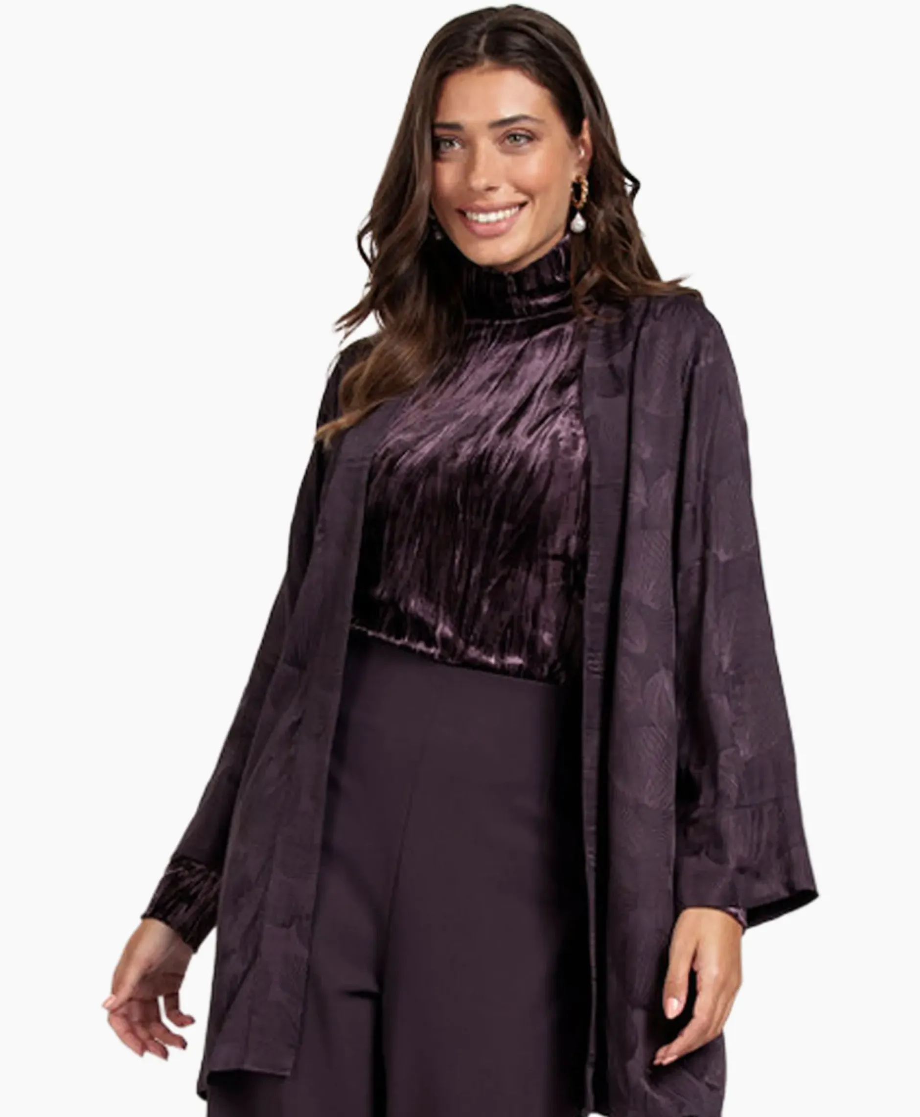 Top Avril Ls Velvet Bruin^Studio Anneloes Discount
