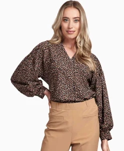 Top Julia Leopard Bruin^Studio Anneloes New
