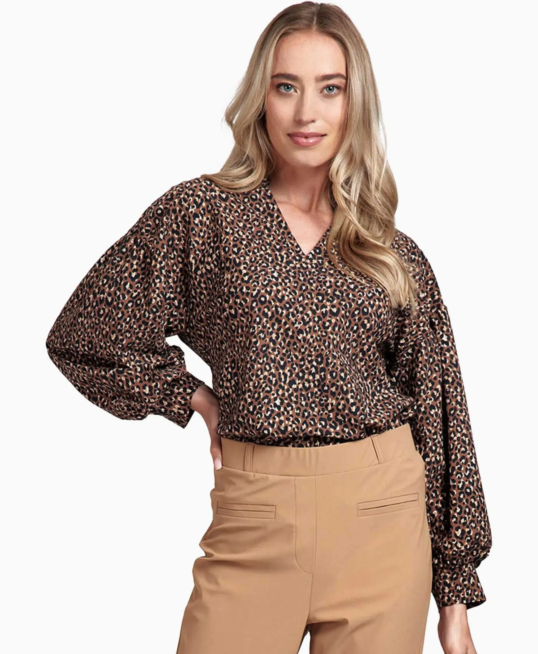 Top Julia Leopard Bruin^Studio Anneloes New