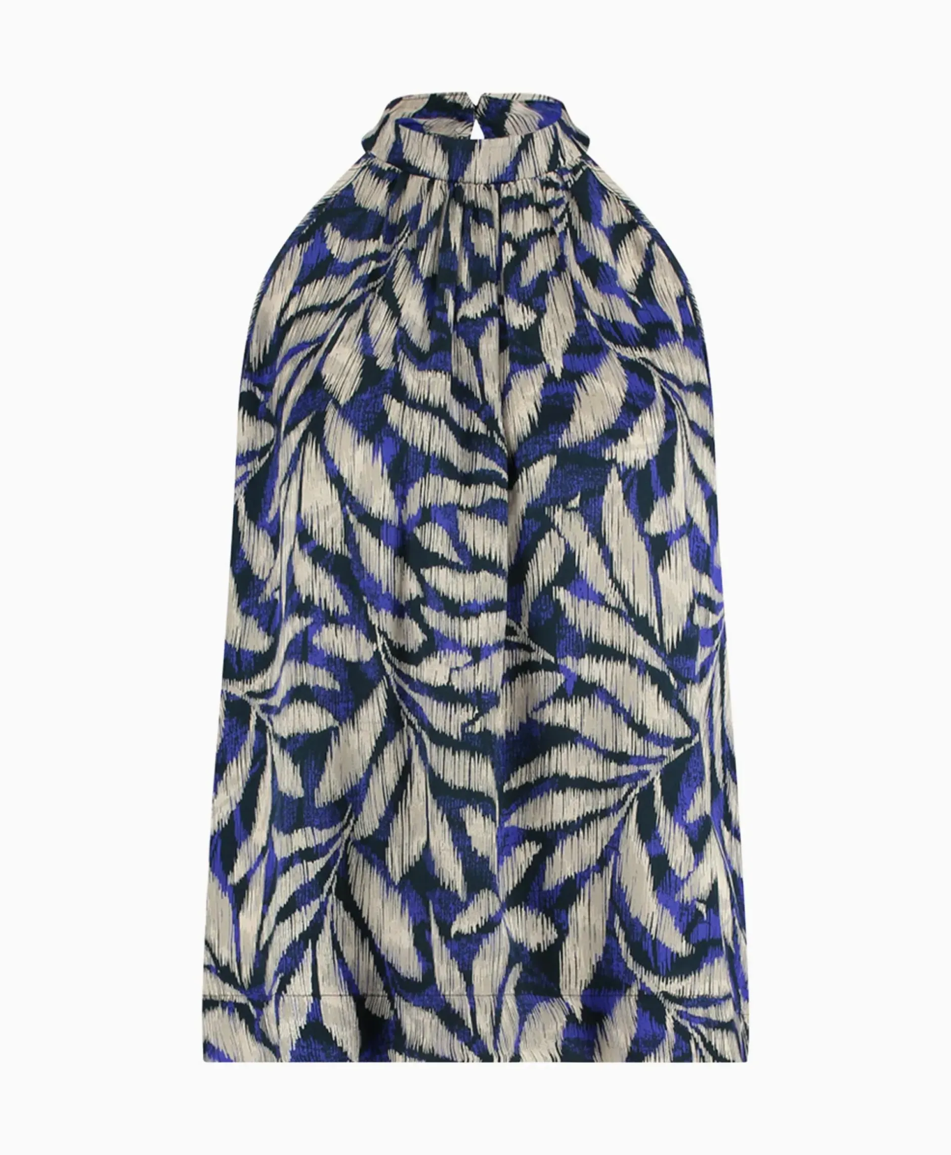 Top Sara Satin Big Flower Blauw^Studio Anneloes Discount