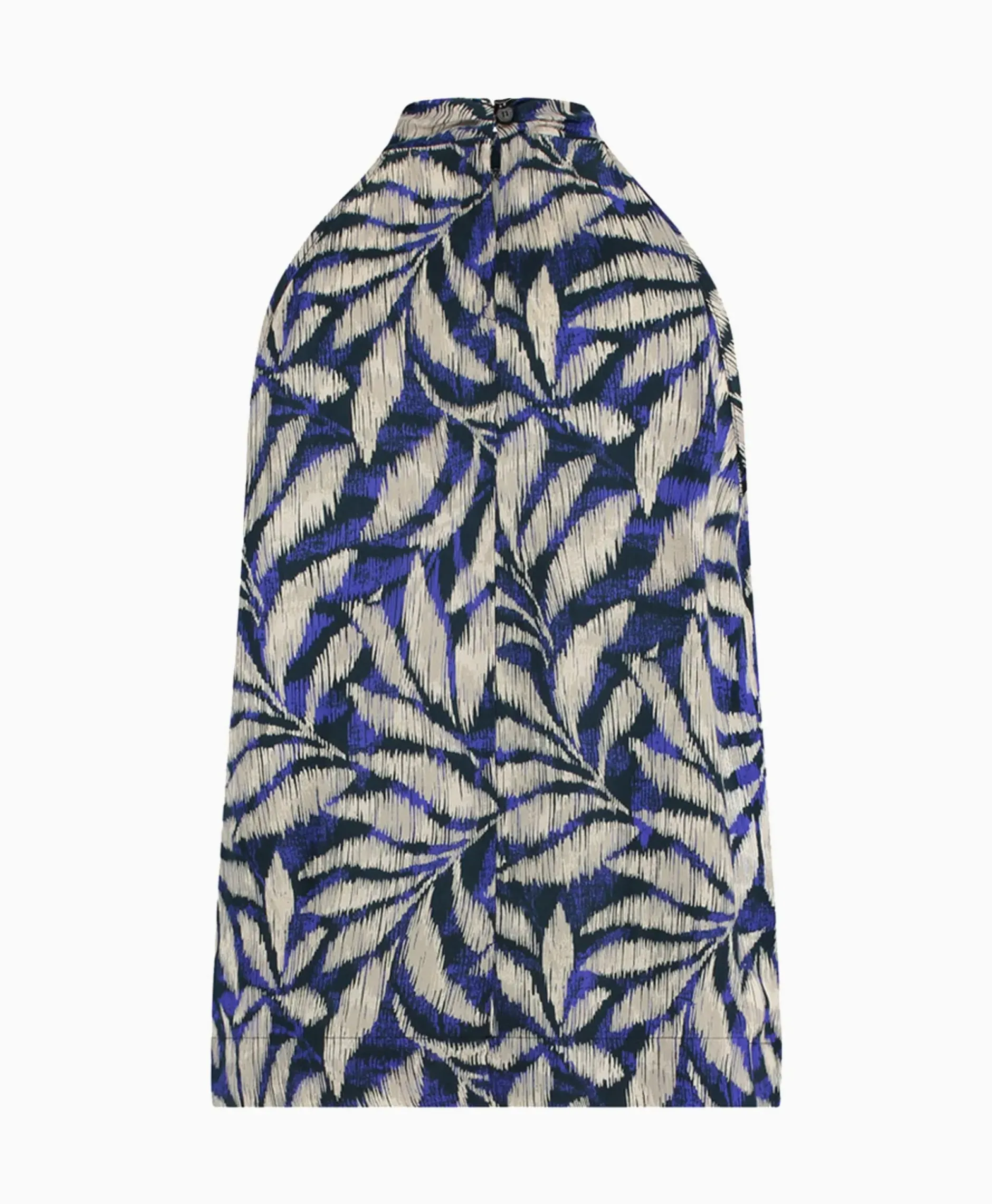 Top Sara Satin Big Flower Blauw^Studio Anneloes Discount