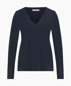 Top & T-Shirt Lesley Shirt Donker Blauw^Studio Anneloes