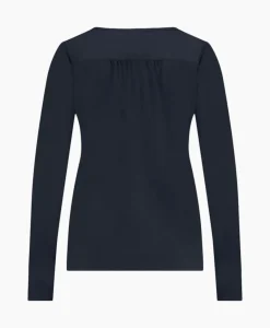Top & T-Shirt Lesley Shirt Donker Blauw^Studio Anneloes