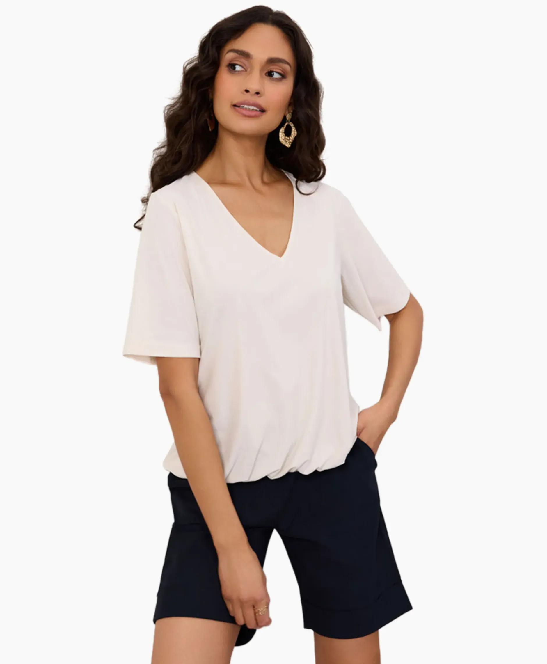 Top & T-Shirt Vicky Shirt Off White^Studio Anneloes Discount