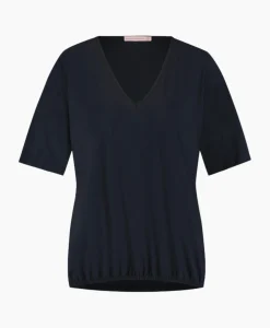 Top & T-Shirt Vicky Shirt Donker Blauw^Studio Anneloes Outlet