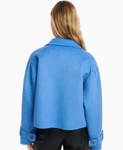 Mantel Catalana Wool Blend Blauw^Studioar By Arma Outlet