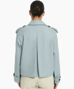 Mantel Samora Cotton Twill Blauw^Studioar By Arma New