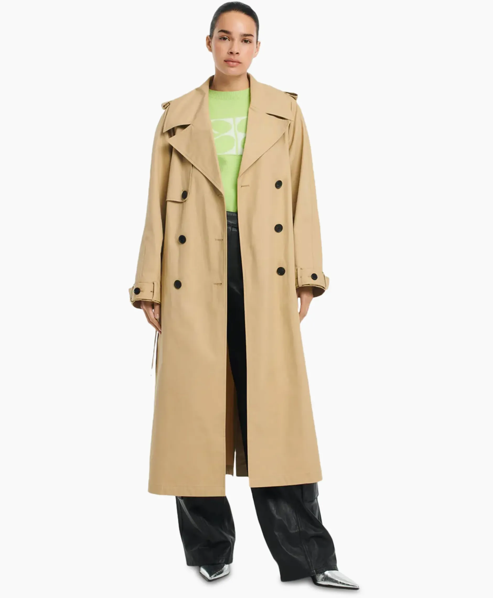 Trenchcoat Mexia Cotton Twill Beige^Studioar By Arma Best
