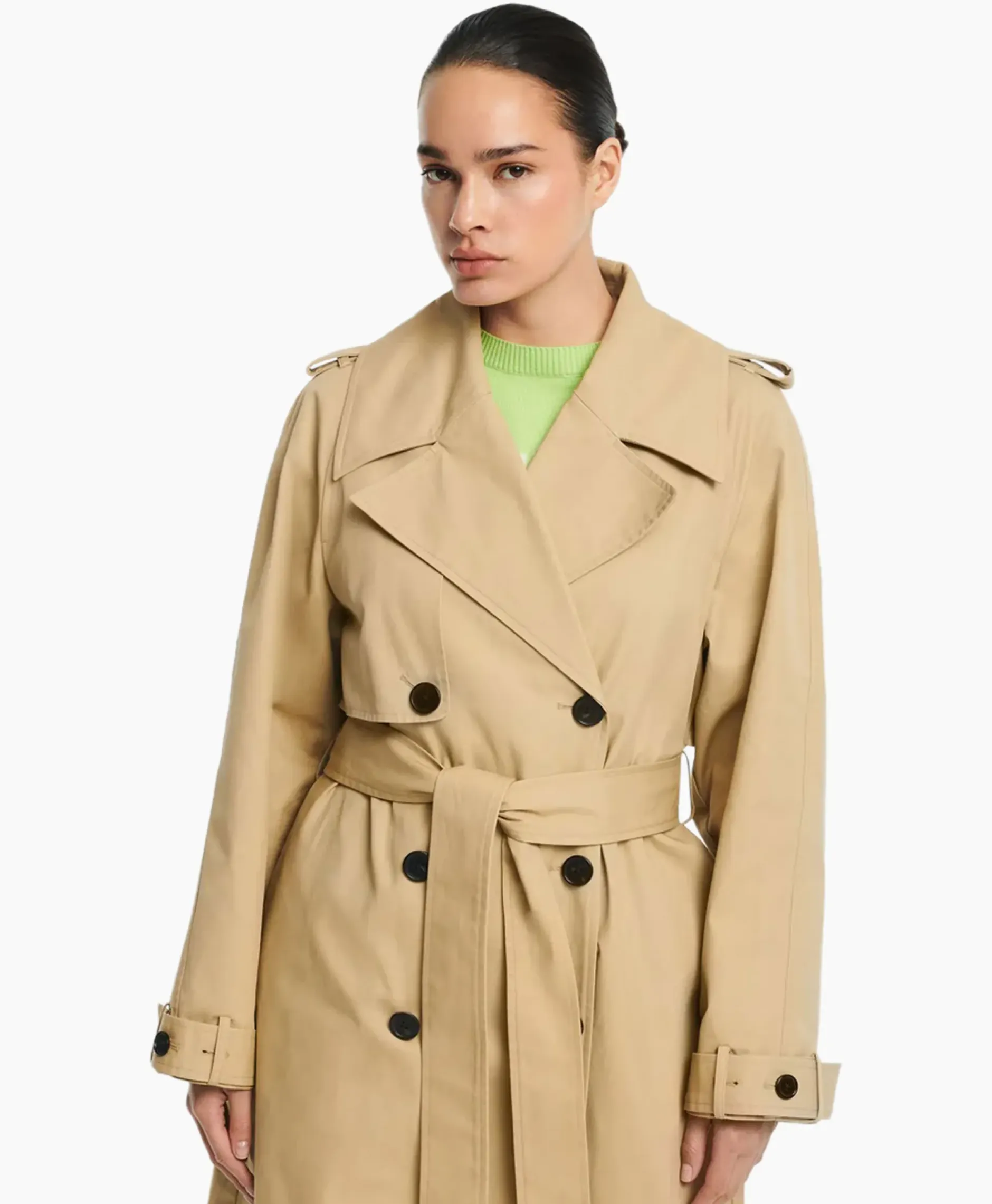 Trenchcoat Mexia Cotton Twill Beige^Studioar By Arma Best
