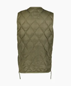 Bodywarmer Military V Neck Olijf^Taion Hot