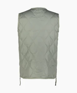 Bodywarmer Military W-Zip V Neck Down Donker Groen^Taion Sale