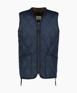 Bodywarmer Military W-Zip V Neck Down Donker Blauw^Taion Discount