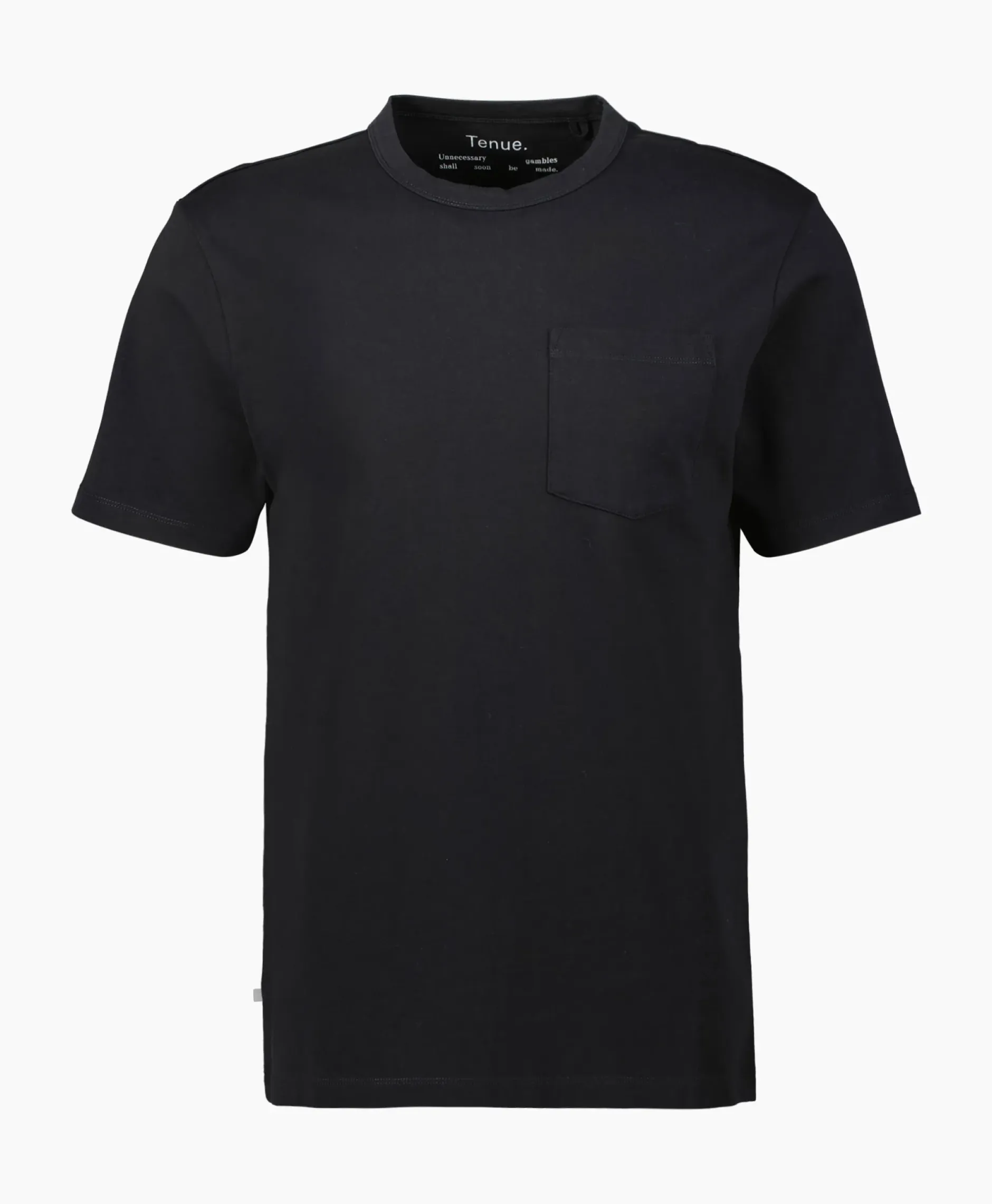 T-Shirt Korte Mouw John Pocket Tee Zwart^Tenue. Discount