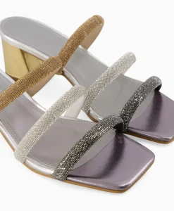 Sandaal Met Hak Tl-Mila Zilver^Toral Outlet