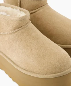 Enkellaars W Classic Ultra Mini Platform Beige^Ugg Sale