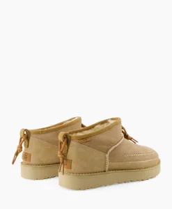 Enkellaars W Ultra Mini Crafted Regenerate Beige^Ugg Best
