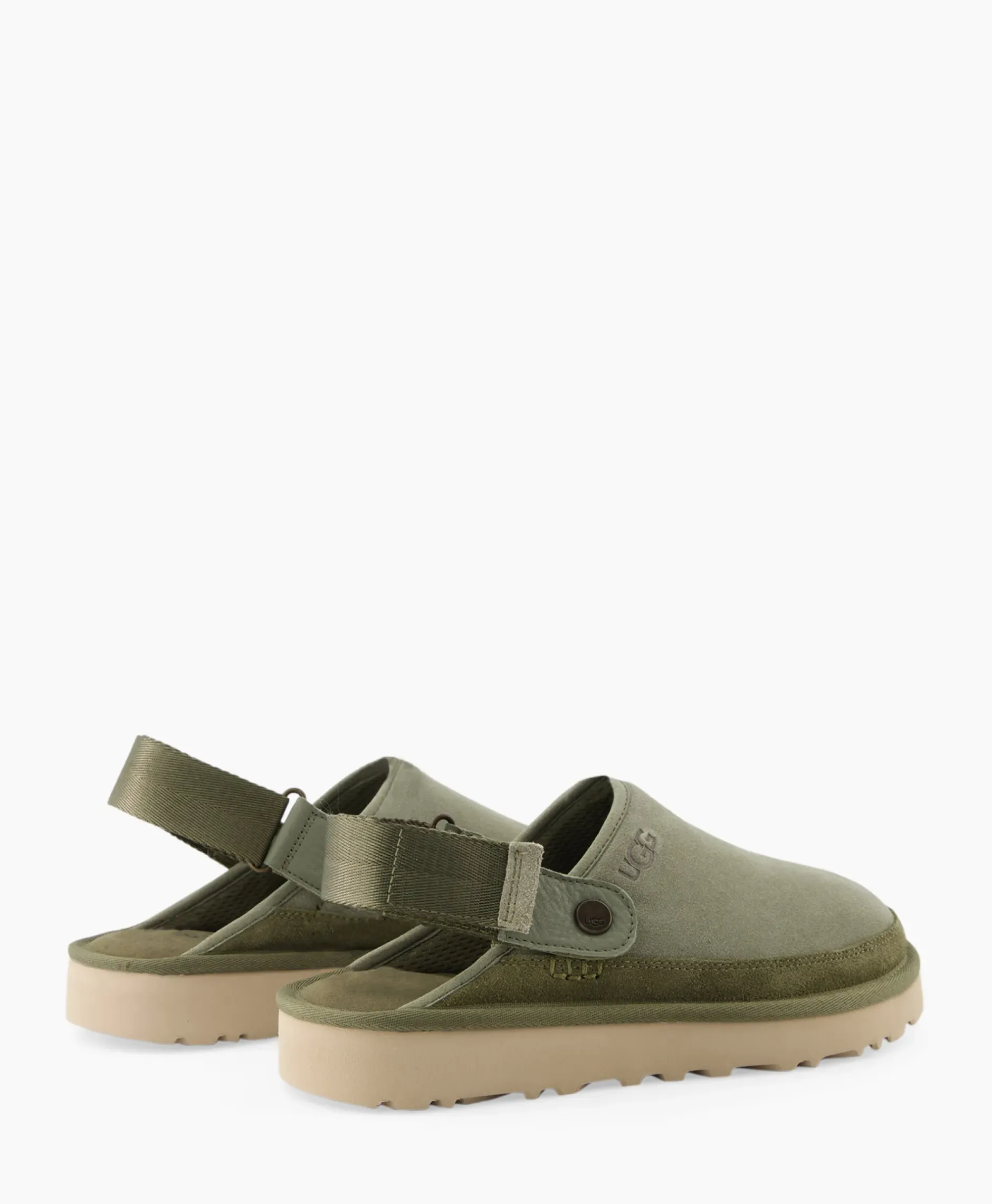 Gesploafer M Goldencoast Clog Groen^Ugg Hot