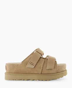 Sandaal Zonder Hak W Goldenstar Hi Slide Beige^Ugg New