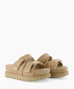 Sandaal Zonder Hak W Goldenstar Hi Slide Beige^Ugg New