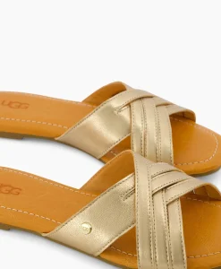 Sandaal Zonder Hak W Kenleigh Slide Goud^Ugg Discount