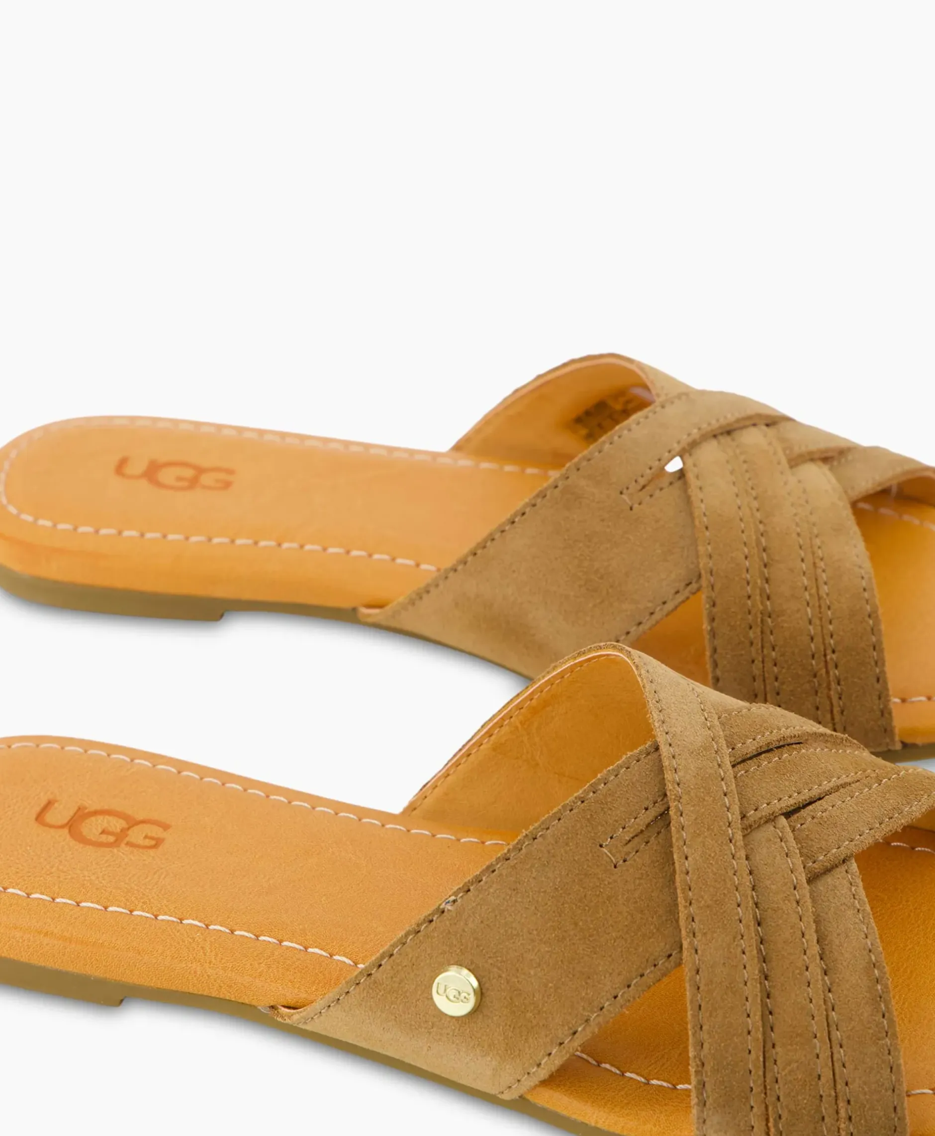 Sandaal Zonder Hak W Kenleigh Slide Bruin^Ugg Clearance