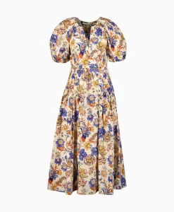 Midi Jurk Carina Oranje^Ulla Johnson Discount