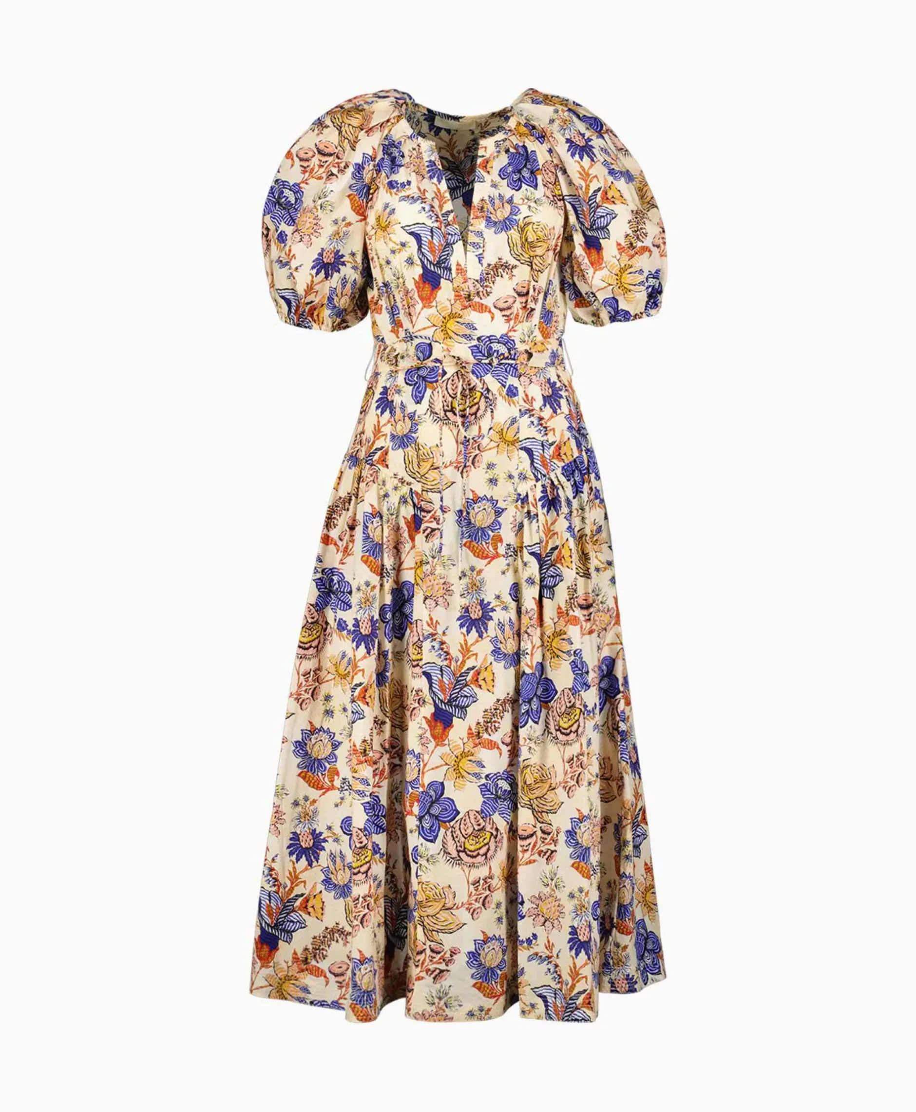 Midi Jurk Carina Oranje^Ulla Johnson Discount