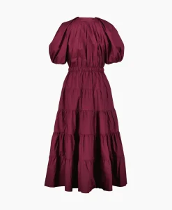 Midi Jurk Olina Bordeaux^Ulla Johnson Discount