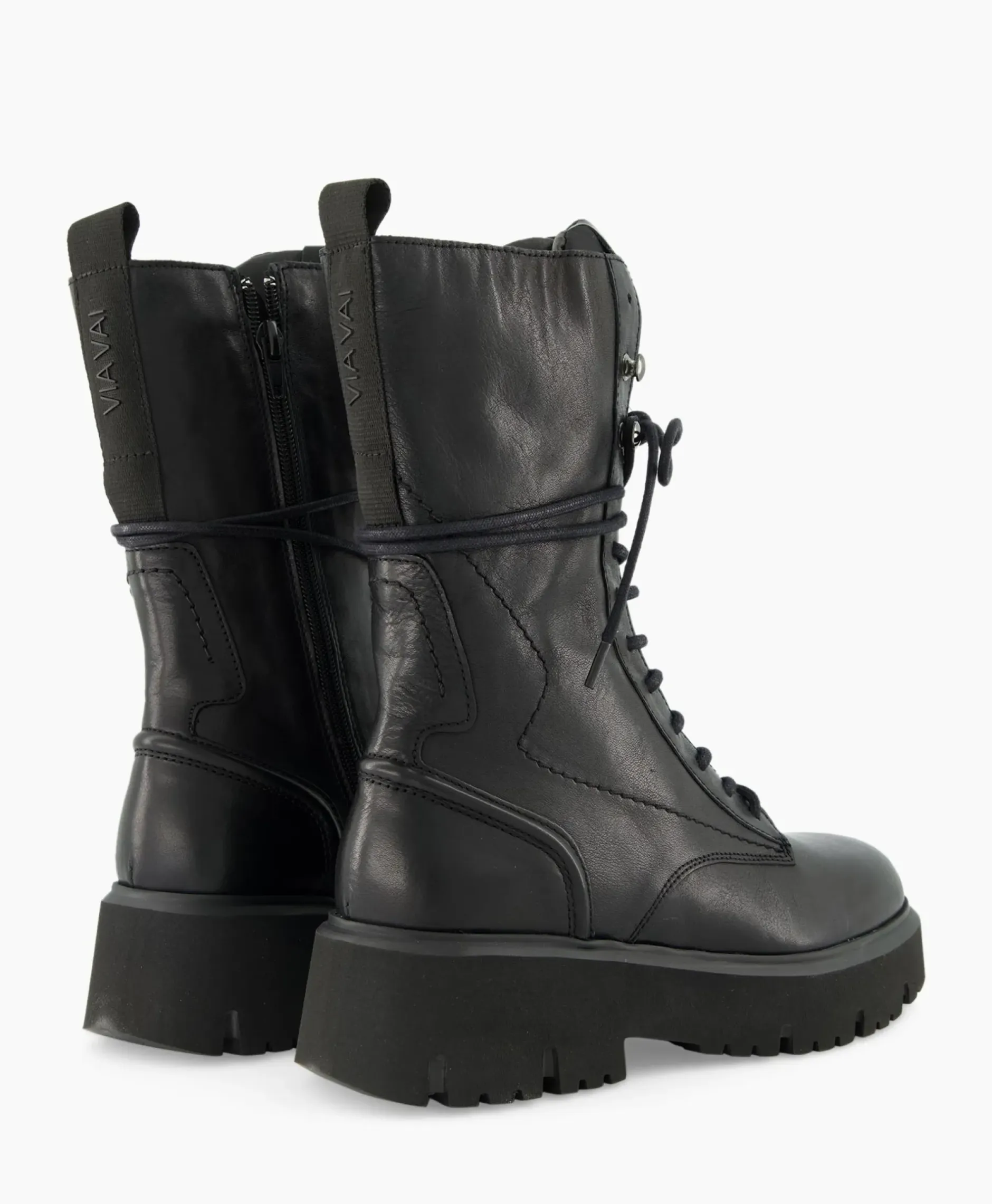 Enkellaars Ziva Rave Zwart^Via Vai Discount