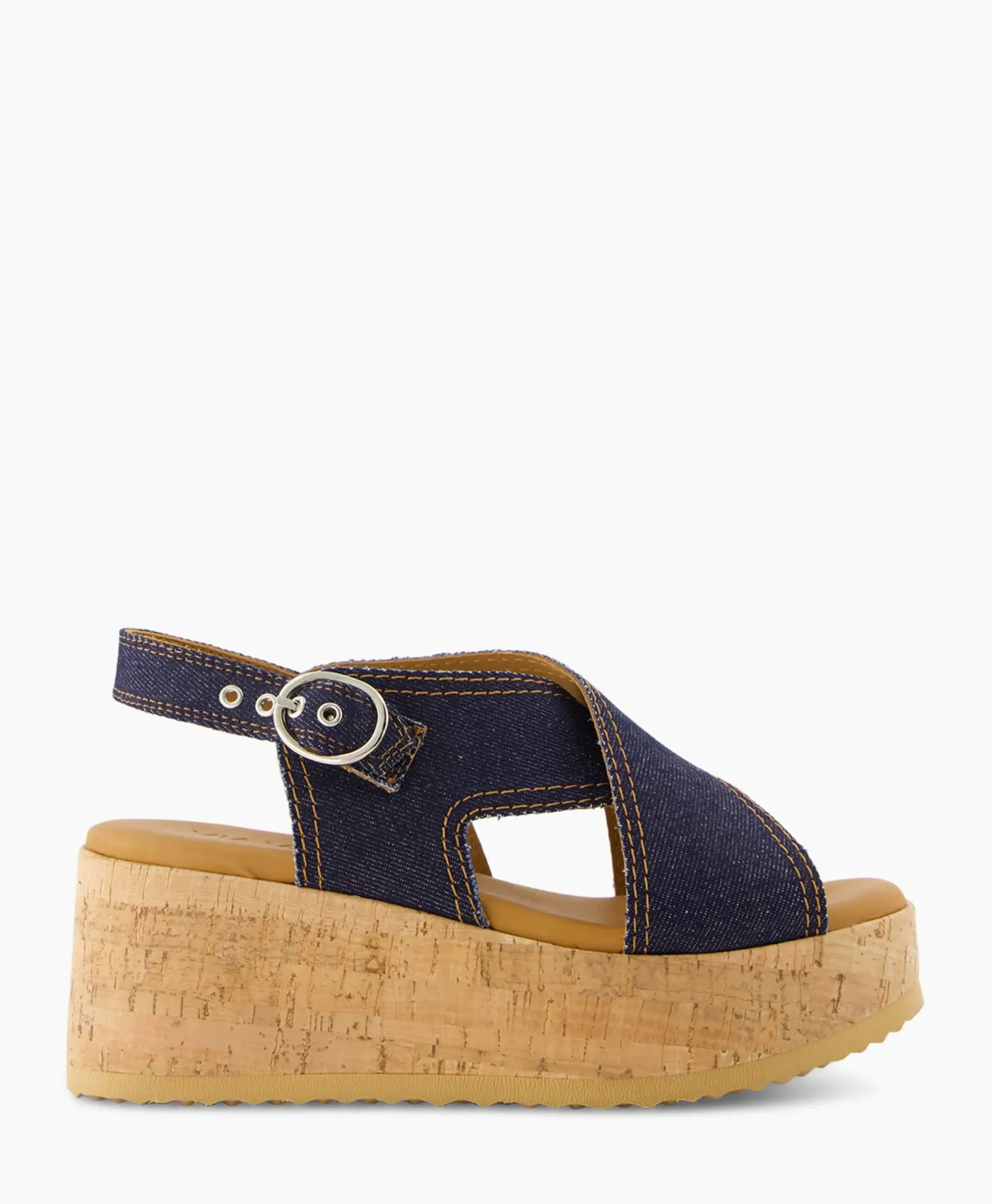 Sandaal Met Hak Sissel Capri Blauw^Via Vai Sale