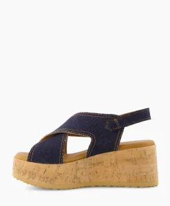 Sandaal Met Hak Sissel Capri Blauw^Via Vai Sale