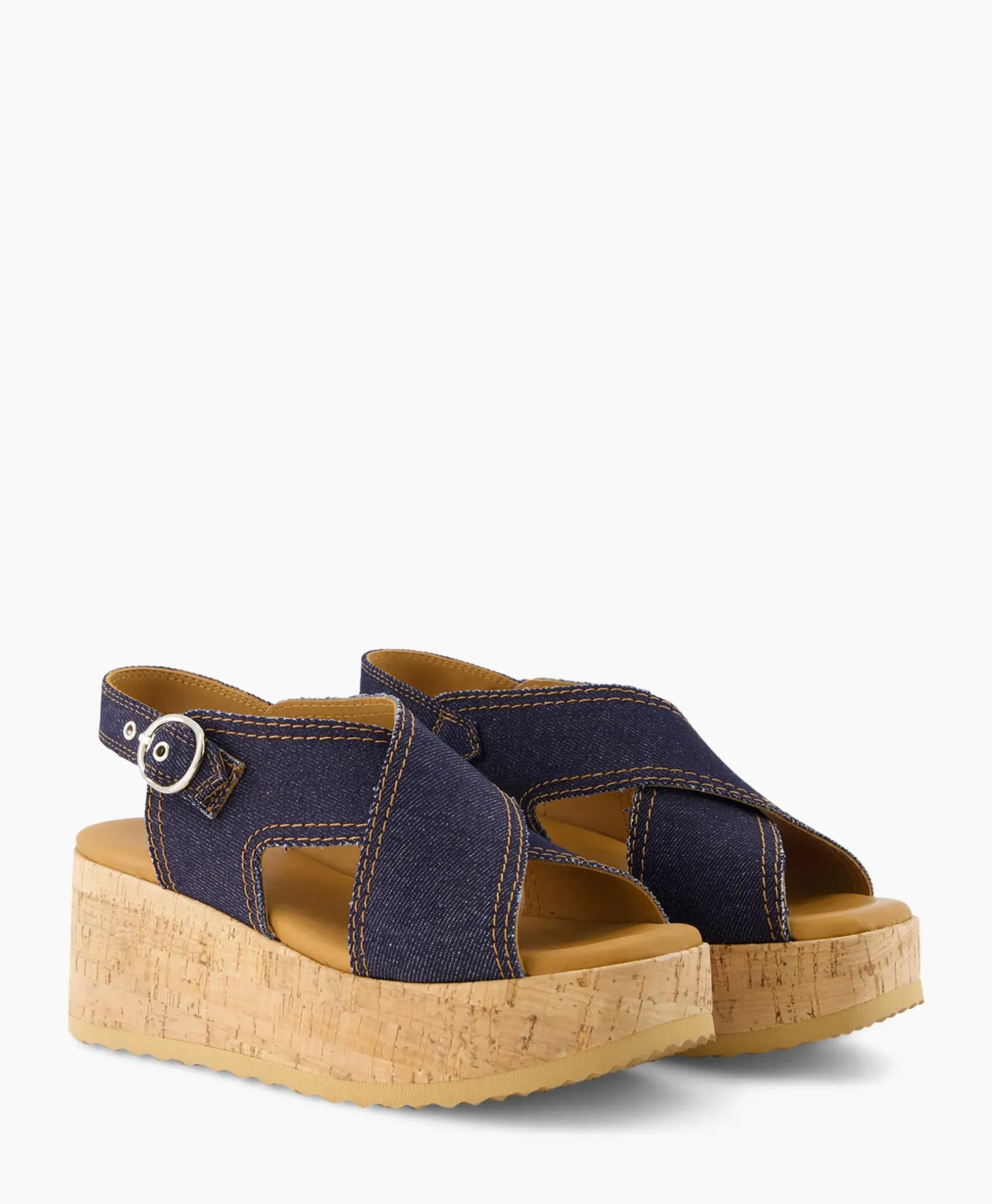 Sandaal Met Hak Sissel Capri Blauw^Via Vai Sale