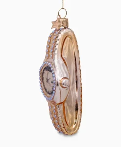 Kerstbal Horloge Goud^Vondels Clearance