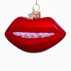 Kerstbal Lippen Rood^Vondels Outlet