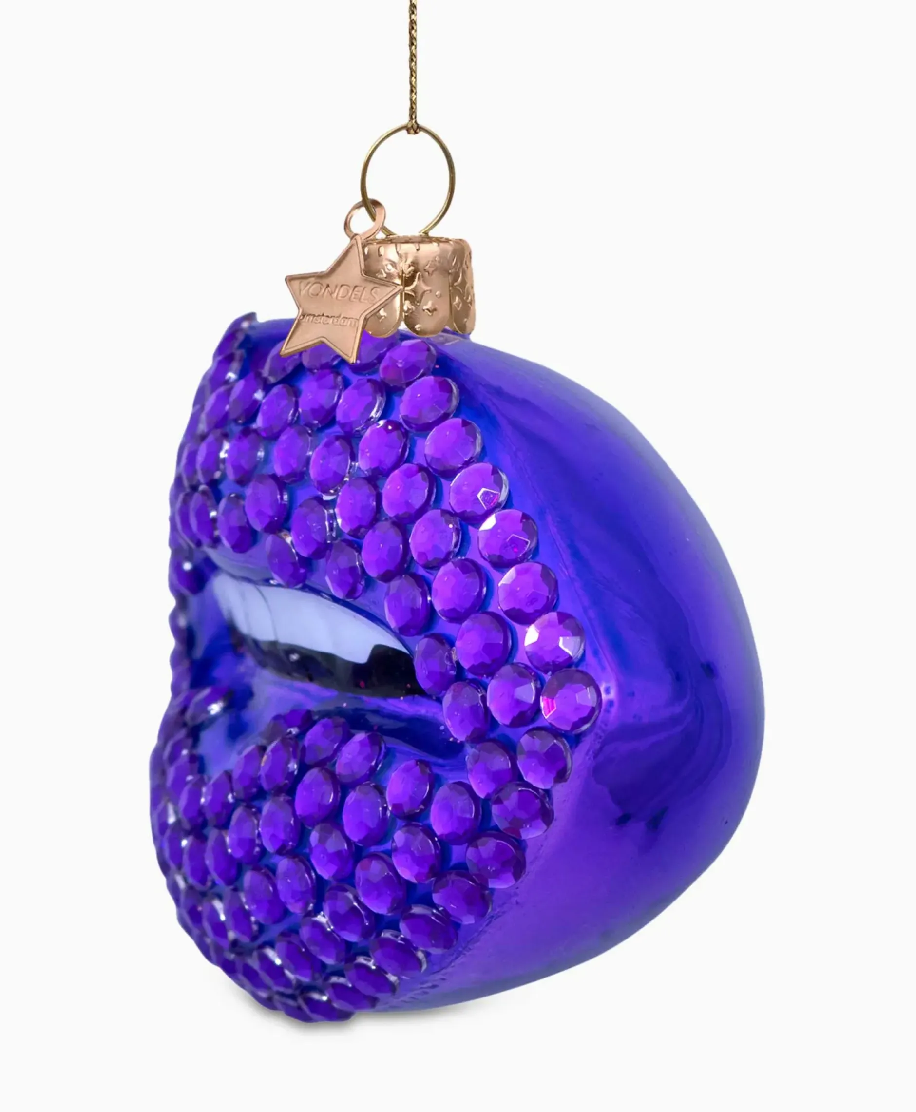 Kerstbal Lippen Paars^Vondels Best