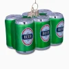 Kerstbal Sixpack Bier Groen^Vondels