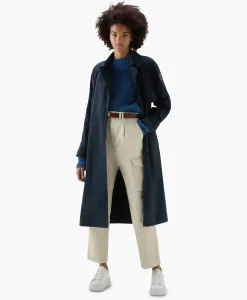 Trenchcoat Summer Donker Blauw^Woolrich Online