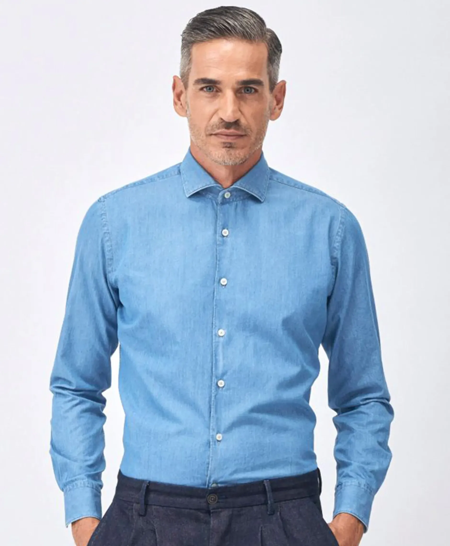 Casual Shirt Blauw^Xacus Hot