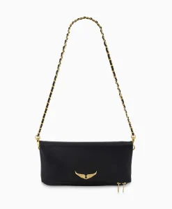 Zadig & Voltaire Crossbody Tas Rock Grained Leather Zwart^Zadig & Voltaire Online