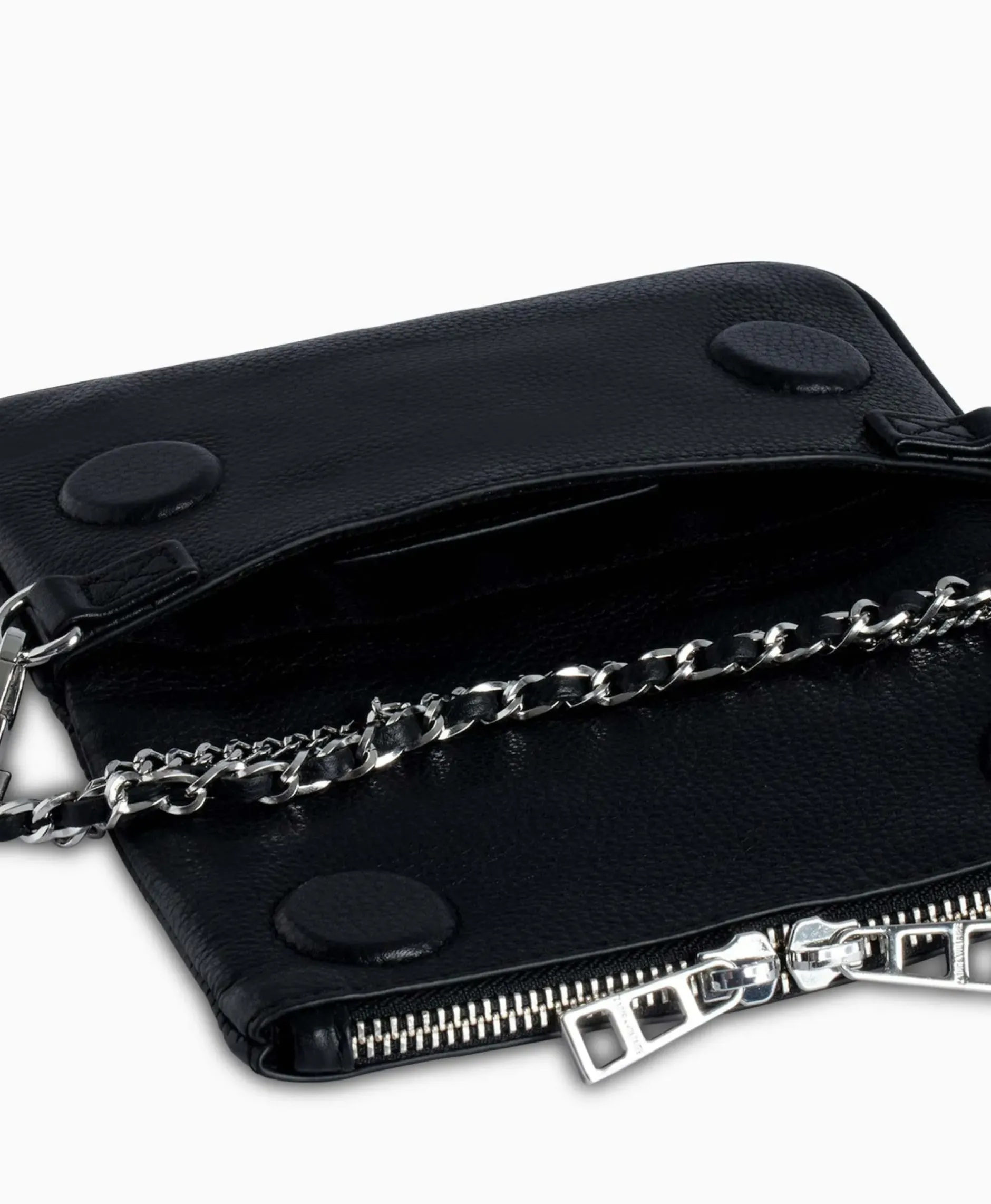 Zadig & Voltaire Crossbody Tas Rock Nano Plumetis Zwart^Zadig & Voltaire Online