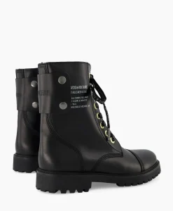 Zadig & Voltaire Enkellaars Joe Smooth Cowskin + Side Prin Zwart^Zadig & Voltaire