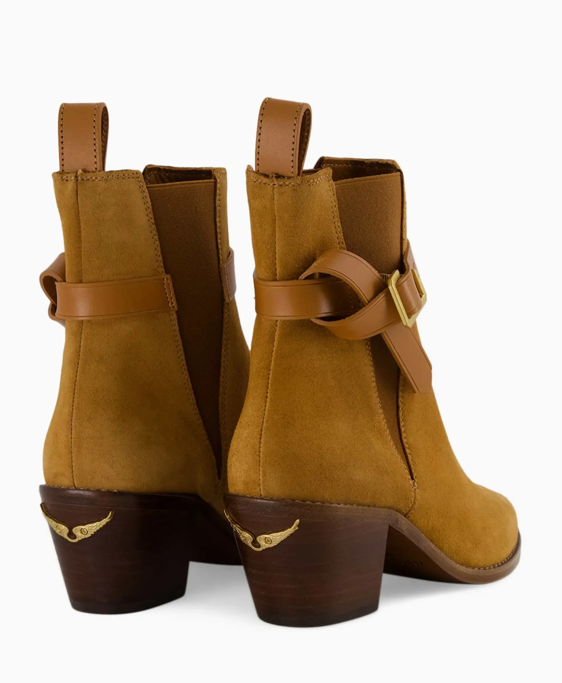 Zadig & Voltaire Enkellaars Tyler Cecilia Suede Bruin^Zadig & Voltaire Sale