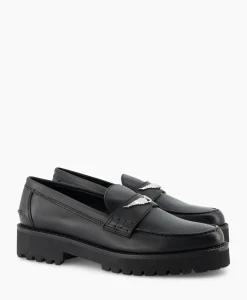 Zadig & Voltaire Loafer Joecassin Semy-Shiny Calfskin Zwart^Zadig & Voltaire Hot
